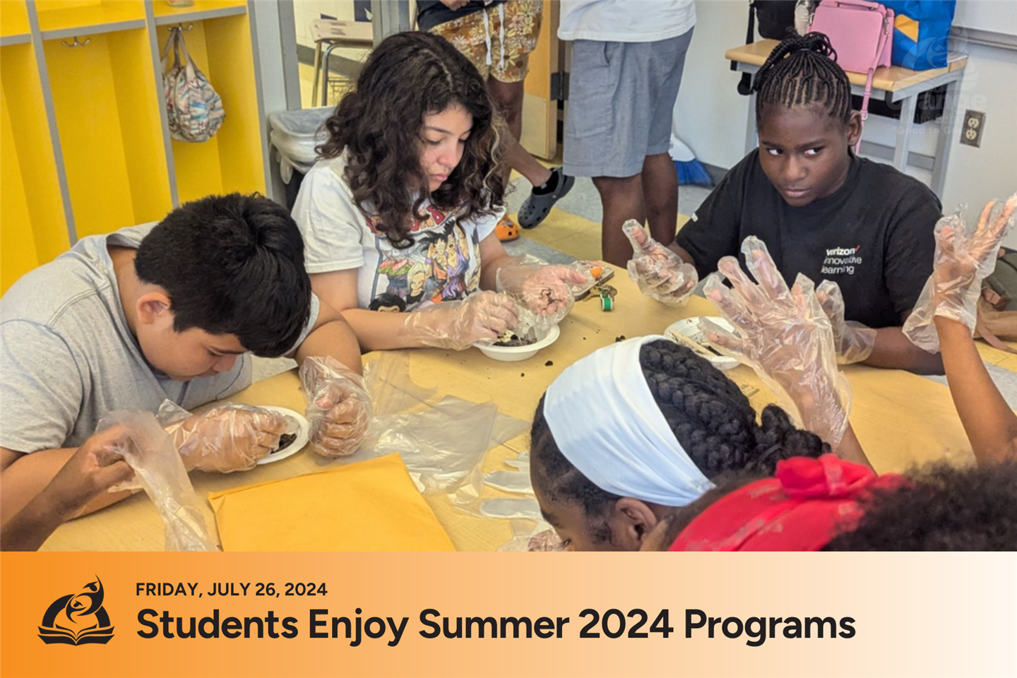Students enjoying summer programs.