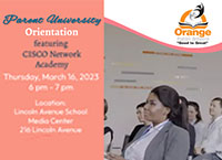  Parent University CISCO Network Academy Orientation (New Date)