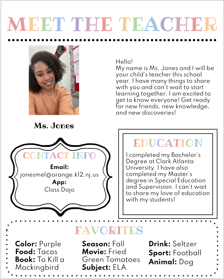 Meet The Teacher