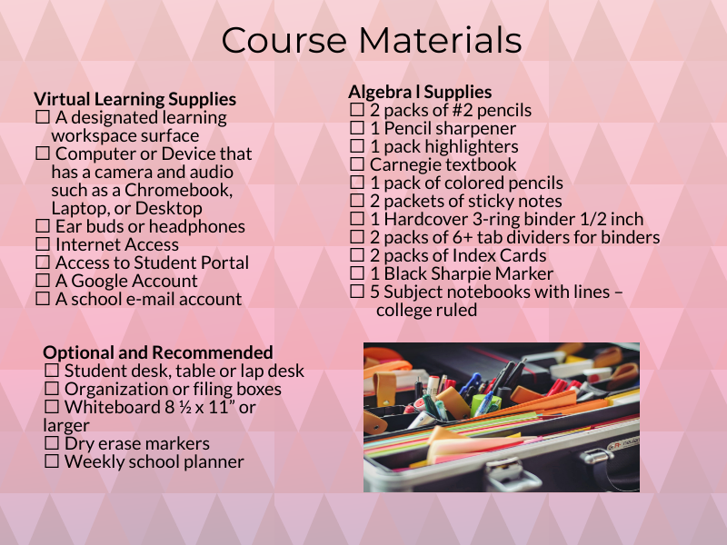 supplies