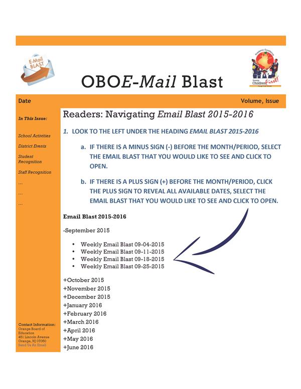 Weekly Email Blast