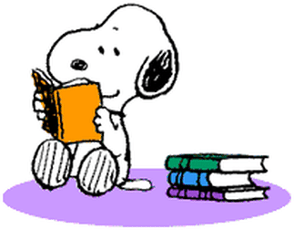 Snoopy Reading 