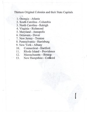 States and Capitals