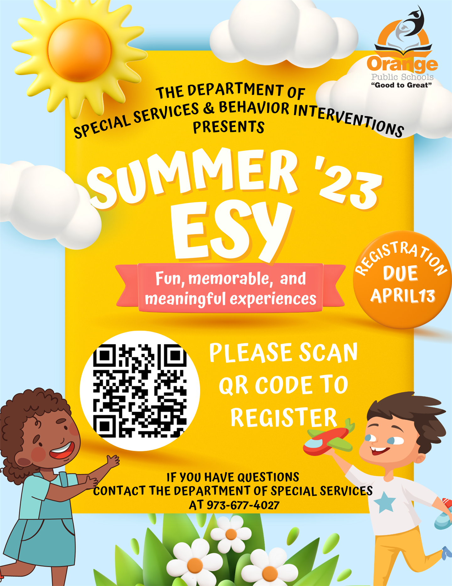 Summer ESY 2023 Flyer